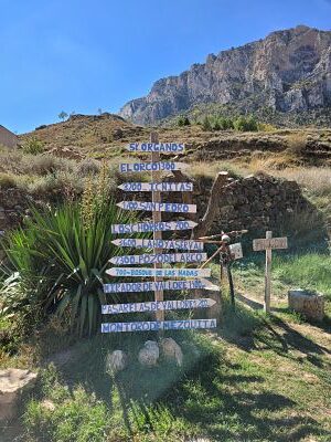 señal indicadora excursiones en Montoro de Mezquita
