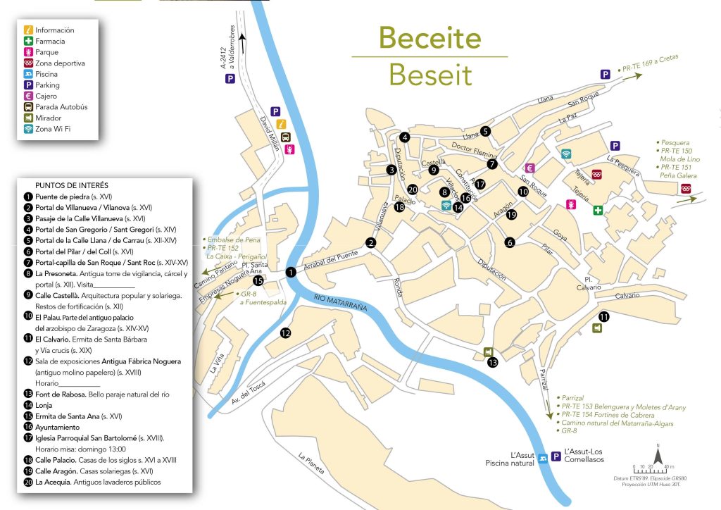 callejero de beceite