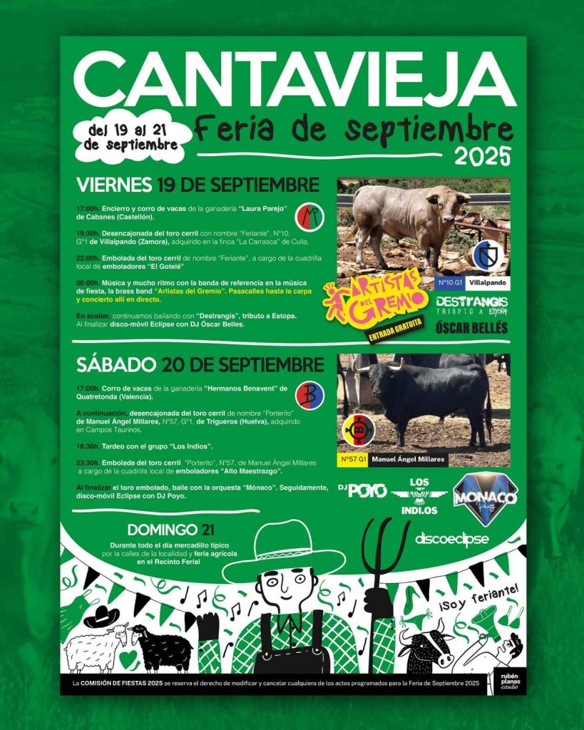 cartel feria cantavieja septiembre 2025