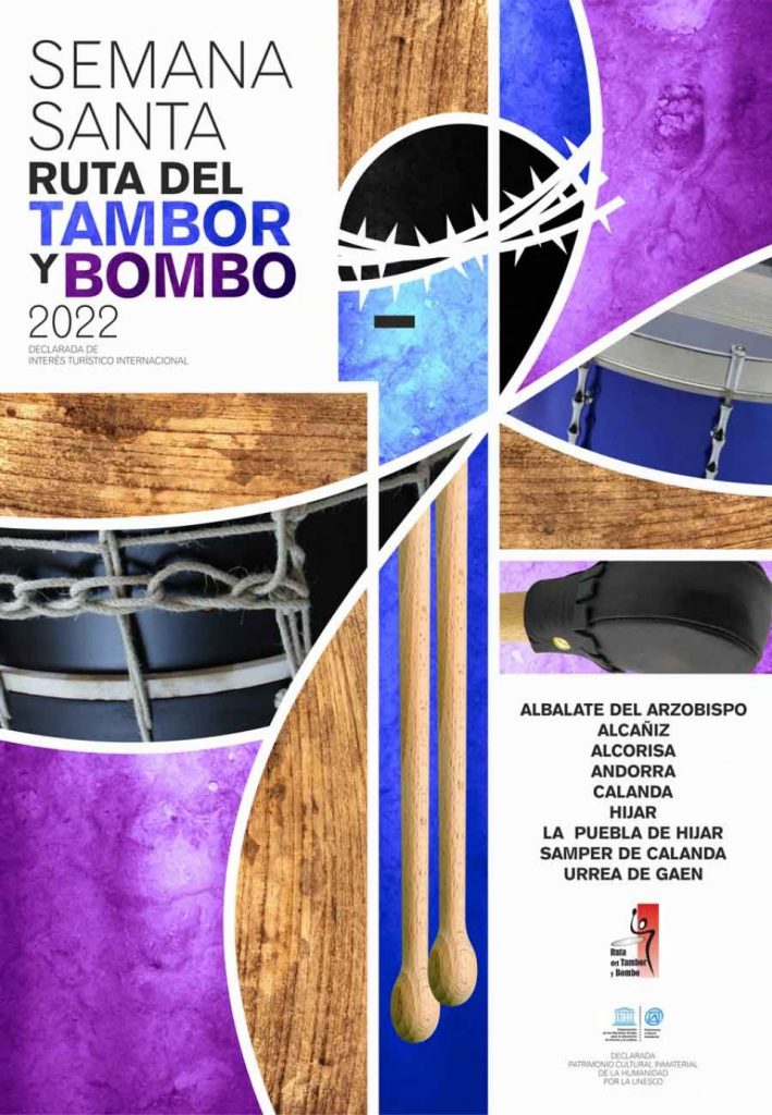 cartel semana santa ruta del tambor y bombo 2022