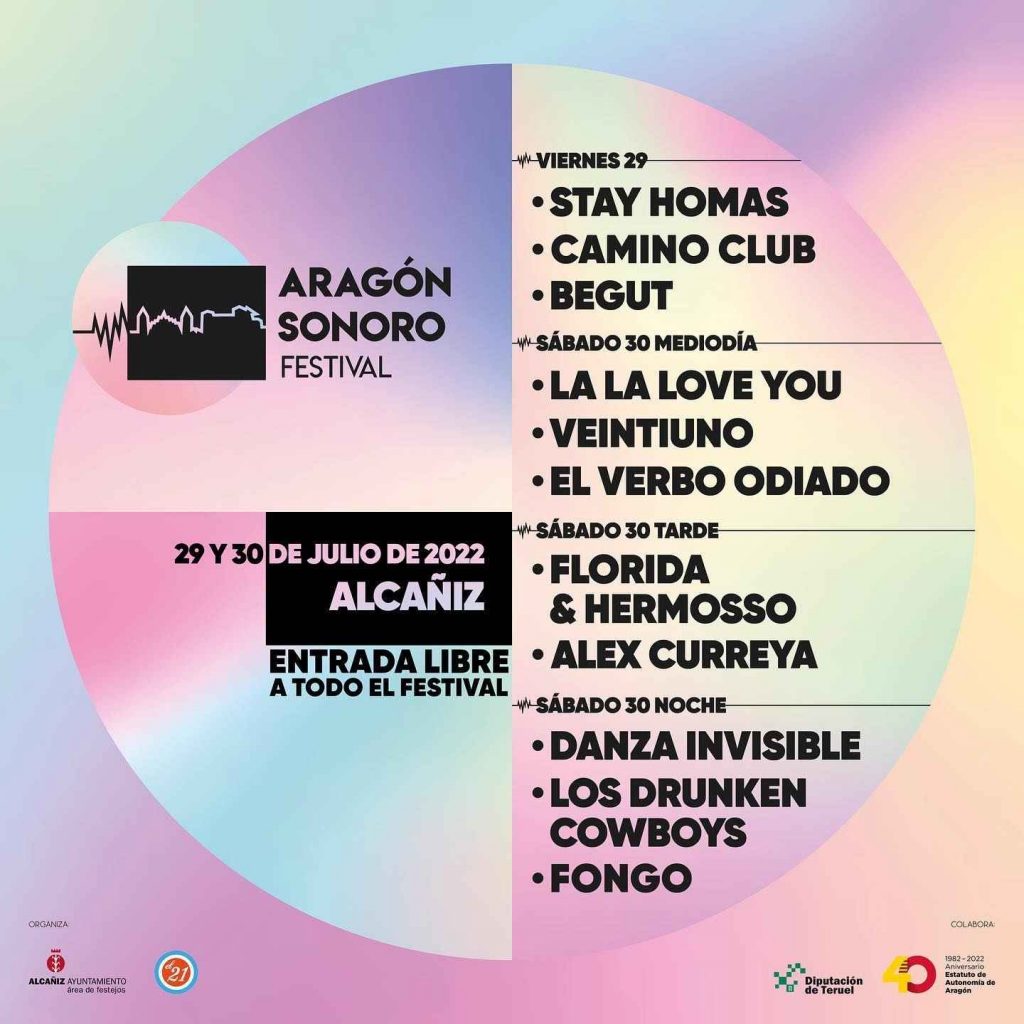 conciertos aragon sonoro festival 2022 en Alcañiz