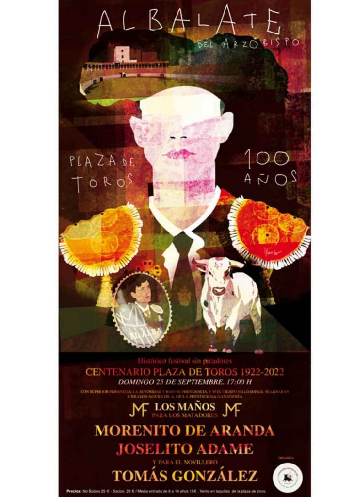 cartel festejo taurino albalate del arzobispo 2022