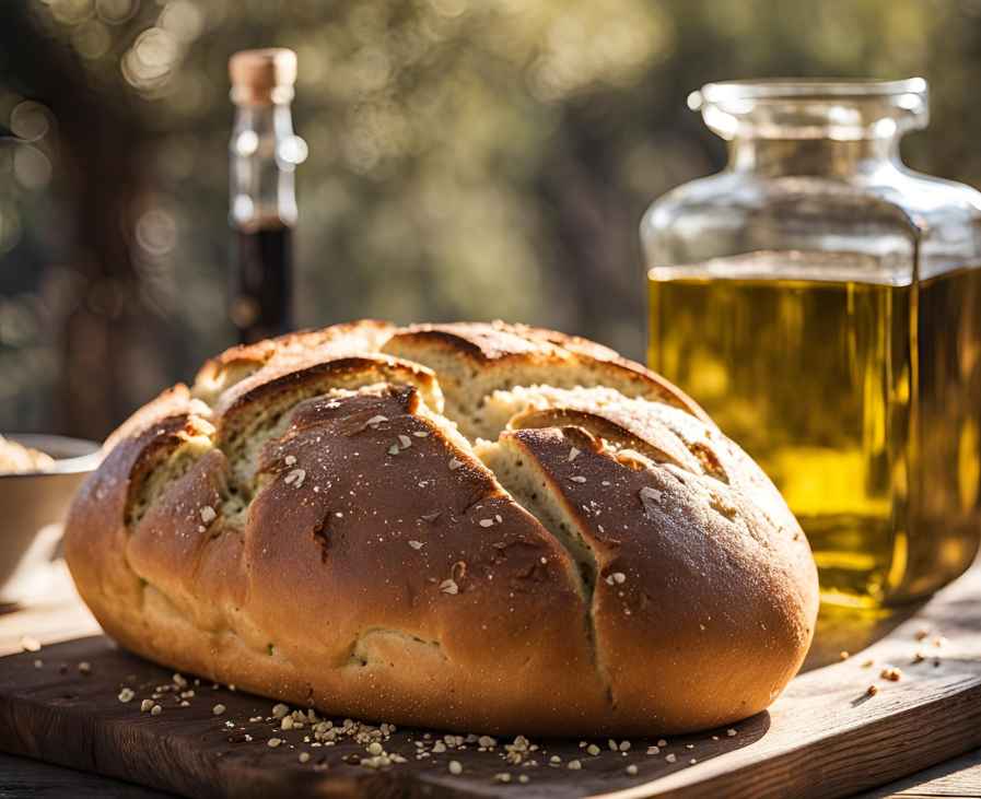 pan casero de aceite de oliva